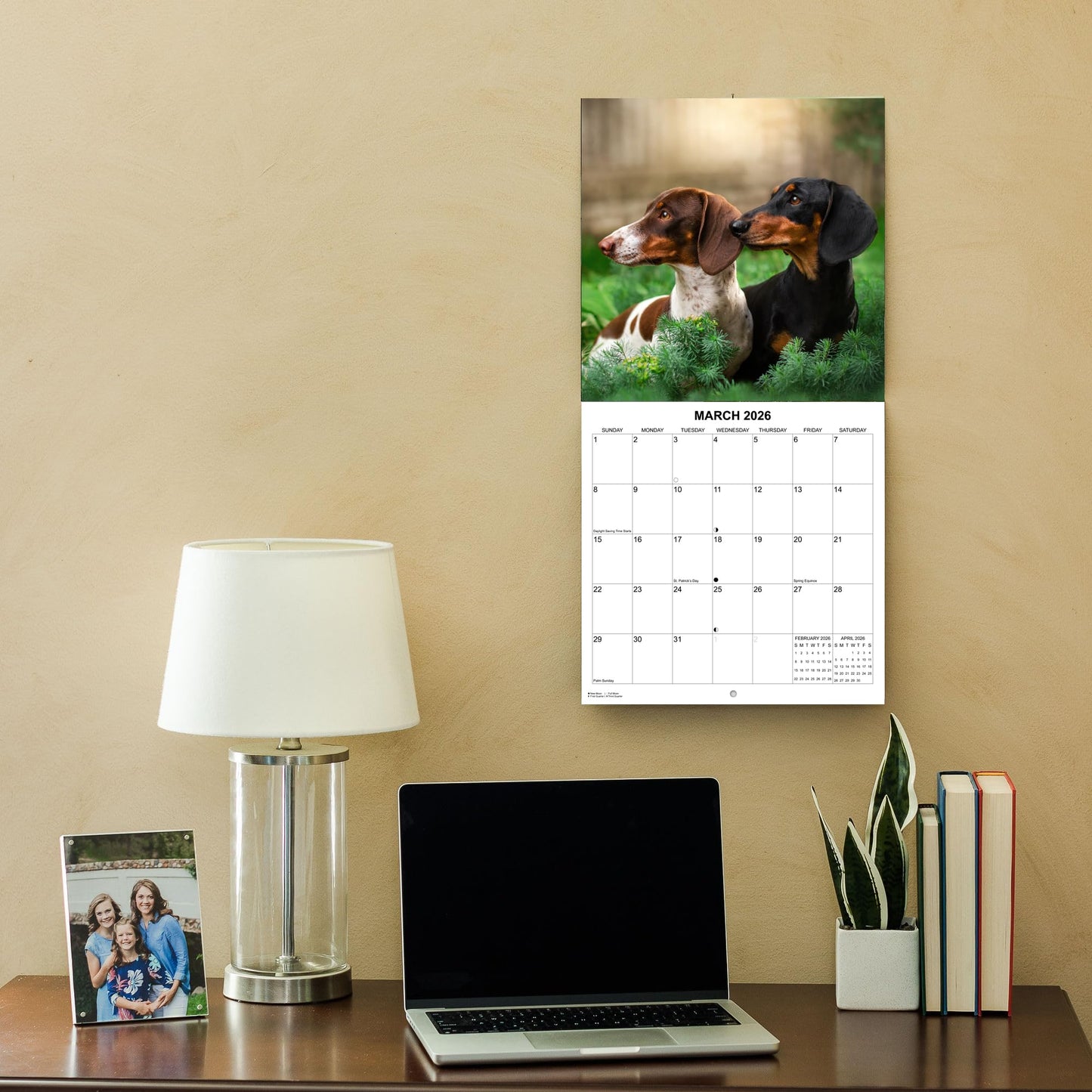 2026 Dachshund Weiner Dogs Monthly Wall Calendar | 12" x 24" | Wiener Dog Calendar September 2025- December 2026