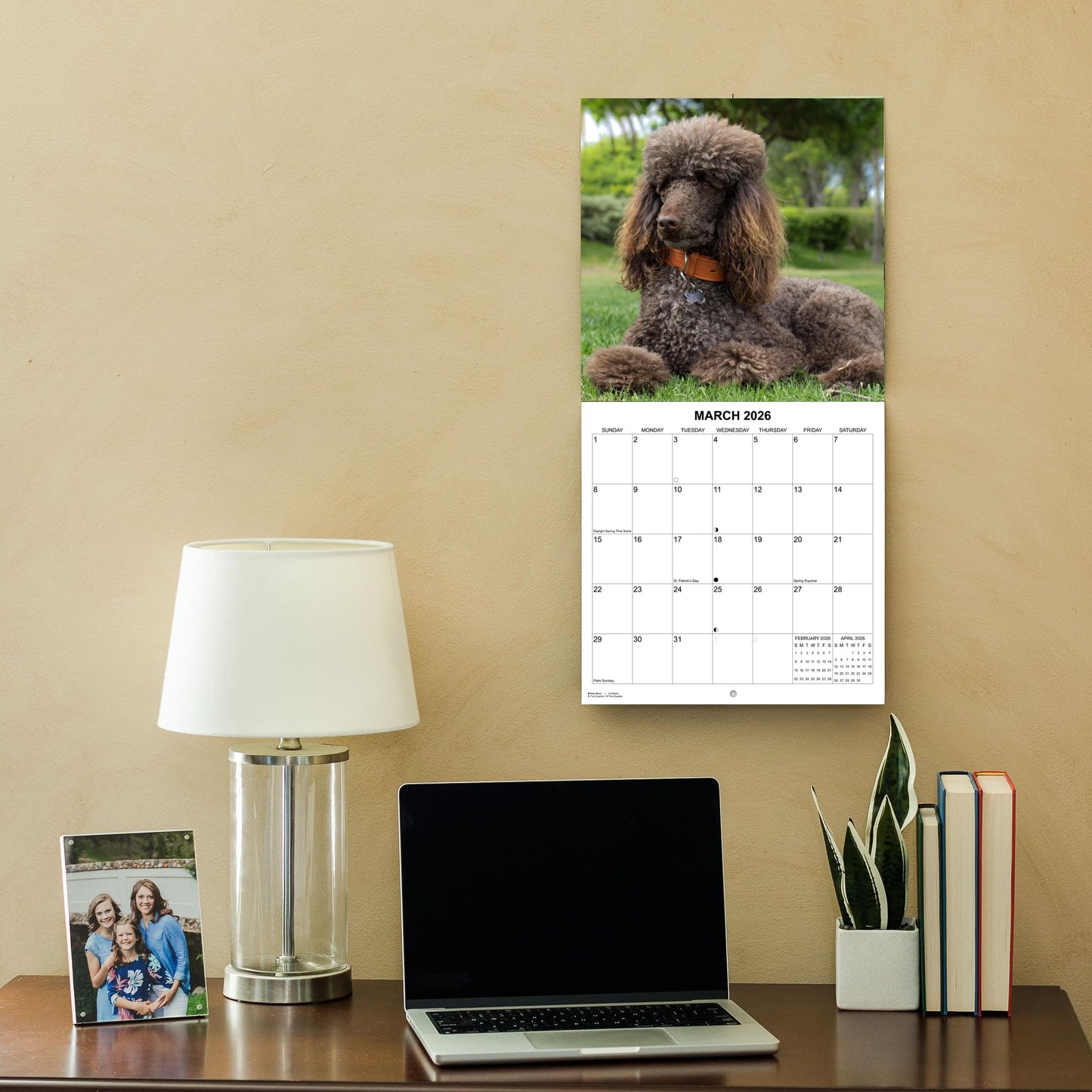 2026 Poodles Monthly Wall Calendar | 12" x 24" | Dogs Calendar 2025-2026