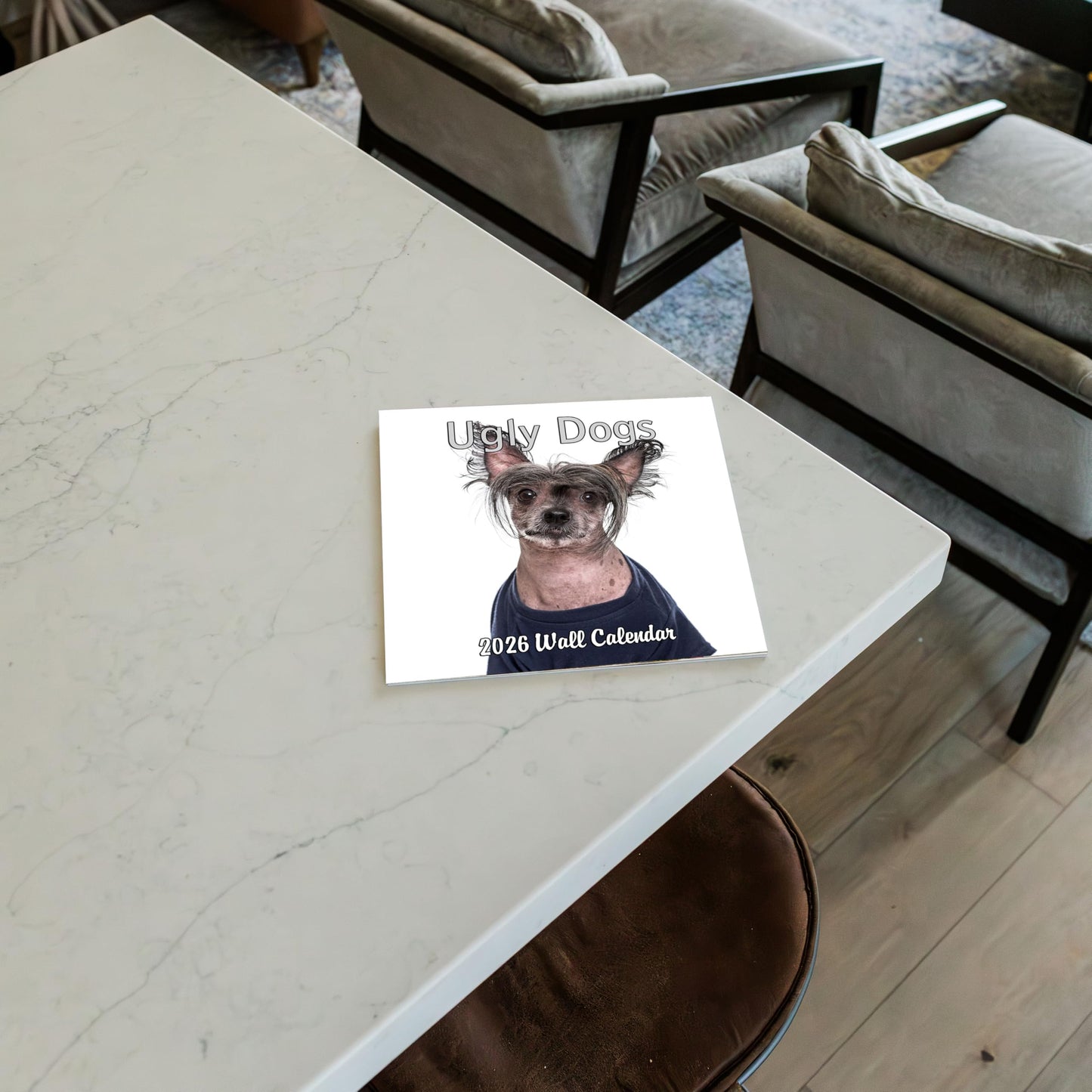2026 Ugly Dogs Monthly Wall Calendar | Hilarious Gag Gift for Dog Lovers | Funny Dogs White Elephant Gift Calendar September 2025 - December 2026