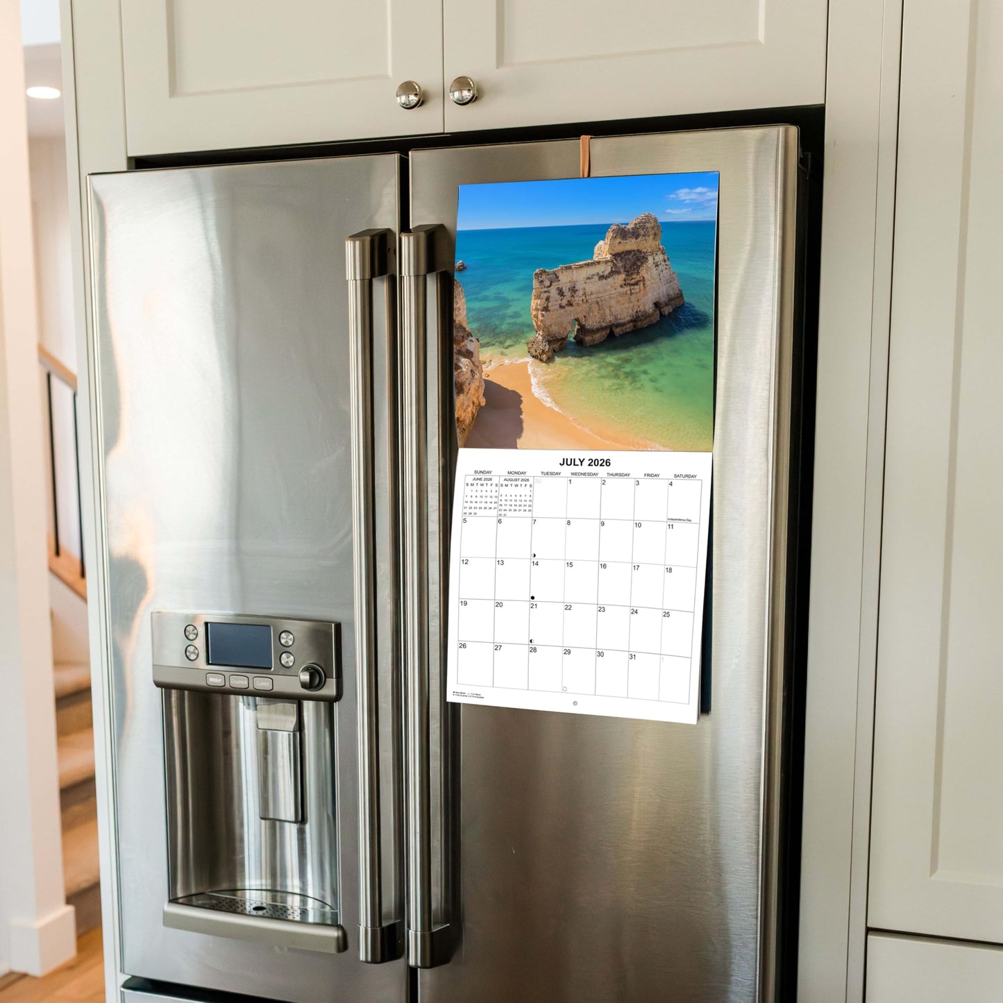 2026 Beaches Monthly Wall Calendar | 12" x 24" | Travel Calendar 2025-2026