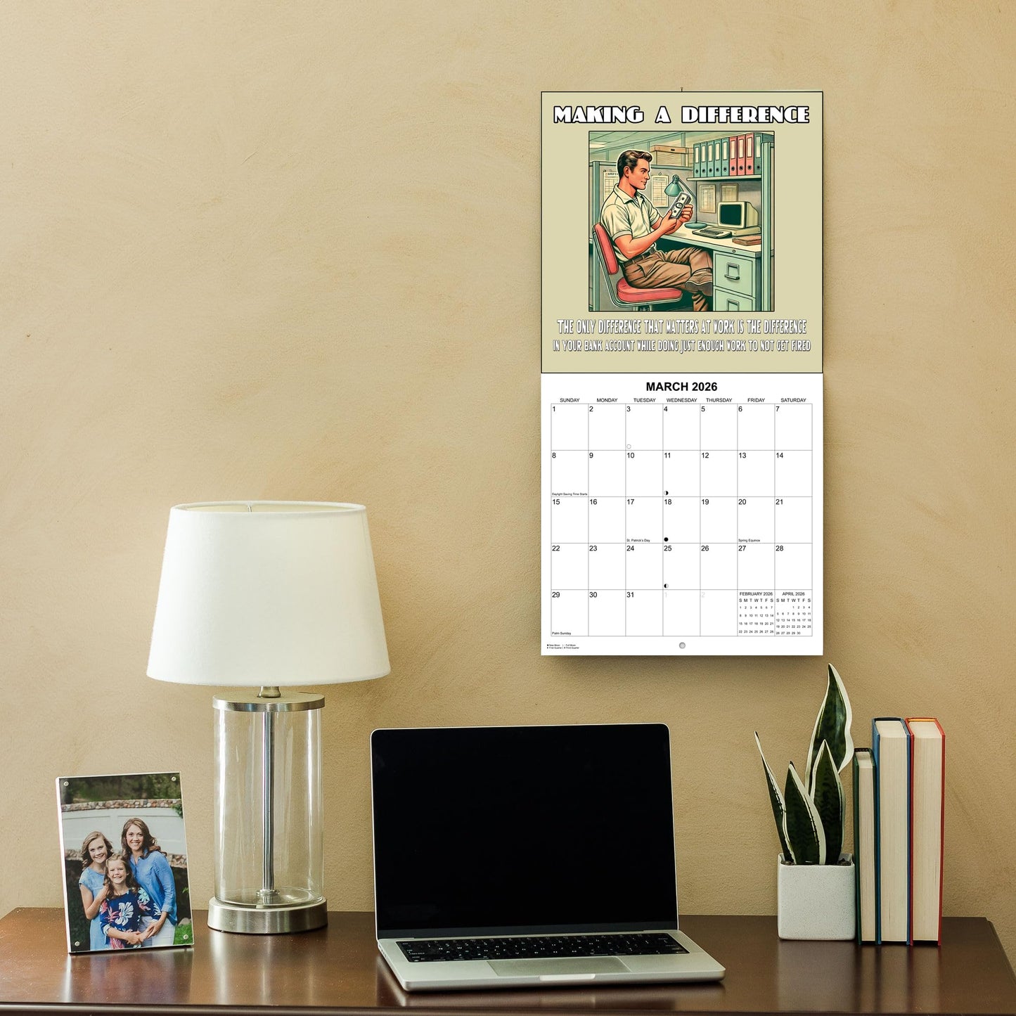 2026 Disgruntled Employee's Guide to the Daily Grind Demotivational Wall Calendar 2025-2026