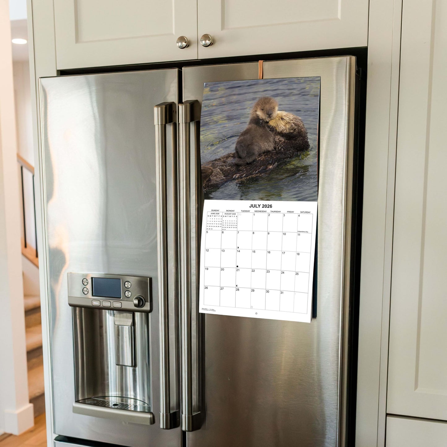 2026 Otters Monthly Wall Calendar | 12" x 24" | Animals Calendar 2025-2026