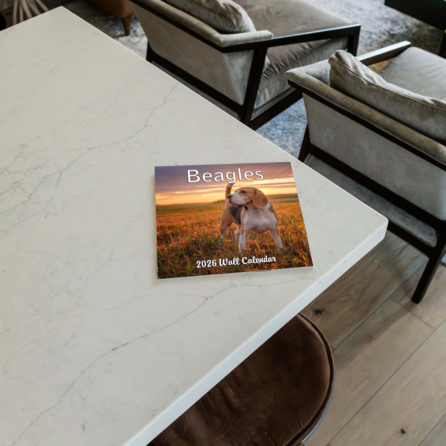 2026 Beagles Monthly Wall Calendar | 12" x 24" | Dogs Calendar September 2025- December 2026