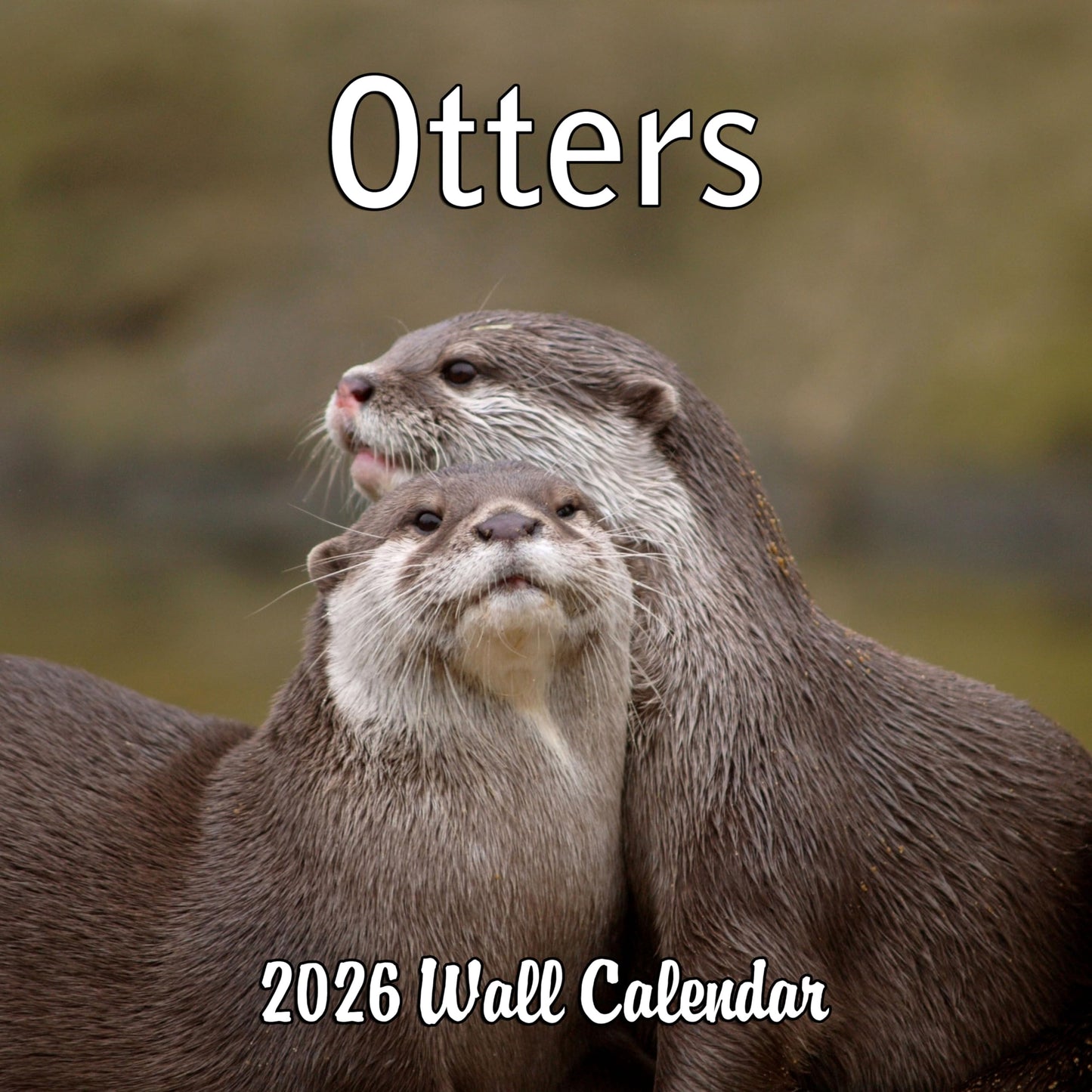 2026 Otters Monthly Wall Calendar | 12" x 24" | Animals Calendar 2025-2026