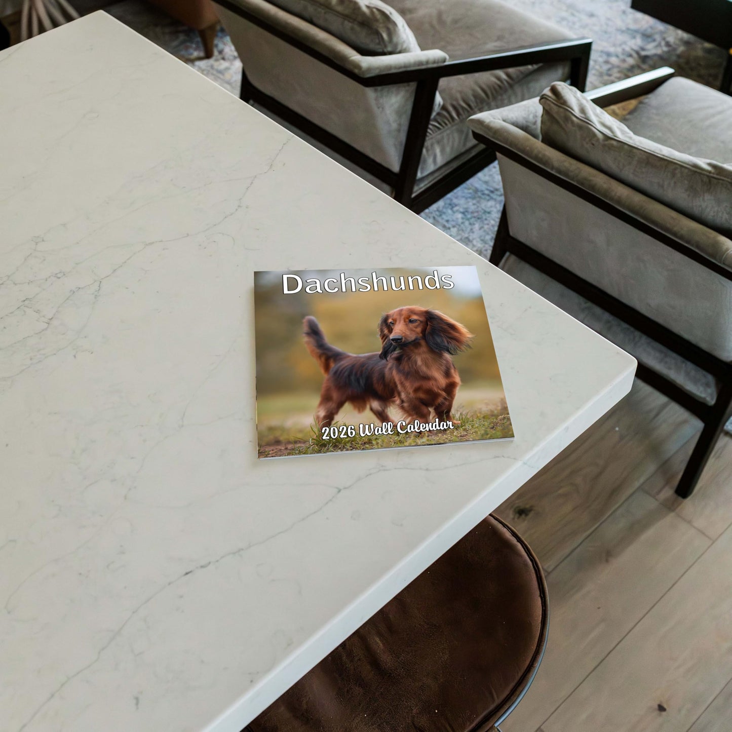 2026 Dachshund Weiner Dogs Monthly Wall Calendar | 12" x 24" | Wiener Dog Calendar September 2025- December 2026