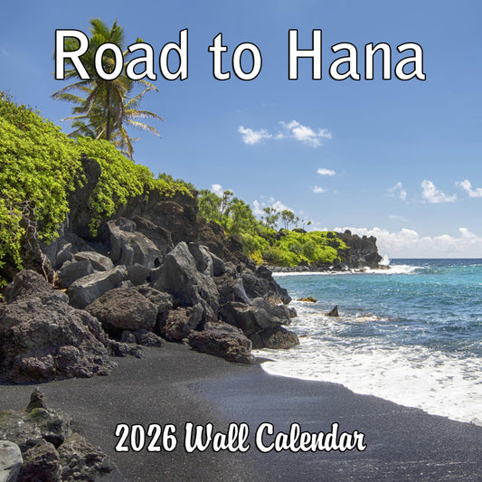 2026 Road to Hana Maui Hawaii Monthly Wall Calendar | 12" x 24" | Travel Calendar 2025-2026