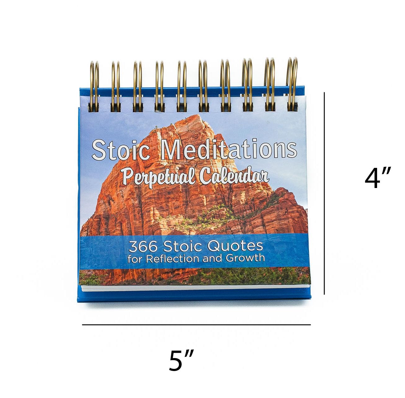 2025-2026 Stoic Meditations Perpetual Calendar: 366 Stoic Quotes for Reflection and Growth Daily Flip Calendar | Works for Any Year | Wise Sayings from Stoicism Philosophers | Philosophy Quotes Paired with Daily Photographs of Beautiful Landscapes and Wil