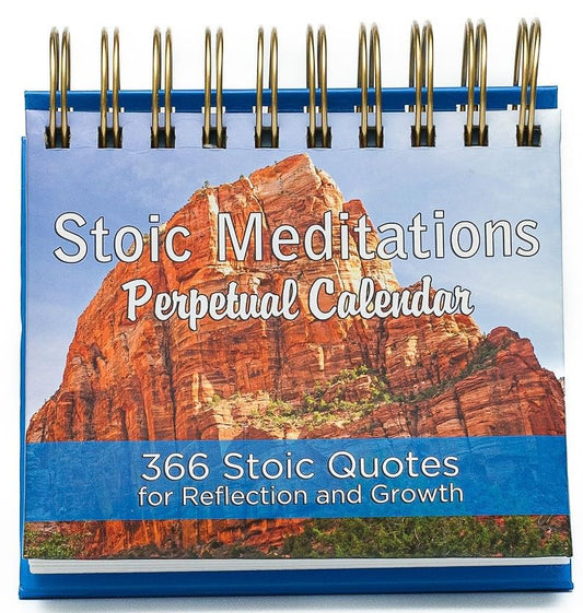 2026-2027 Stoic Meditations Perpetual Calendar: 366 Stoic Quotes for Reflection and Growth Daily Flip Calendar