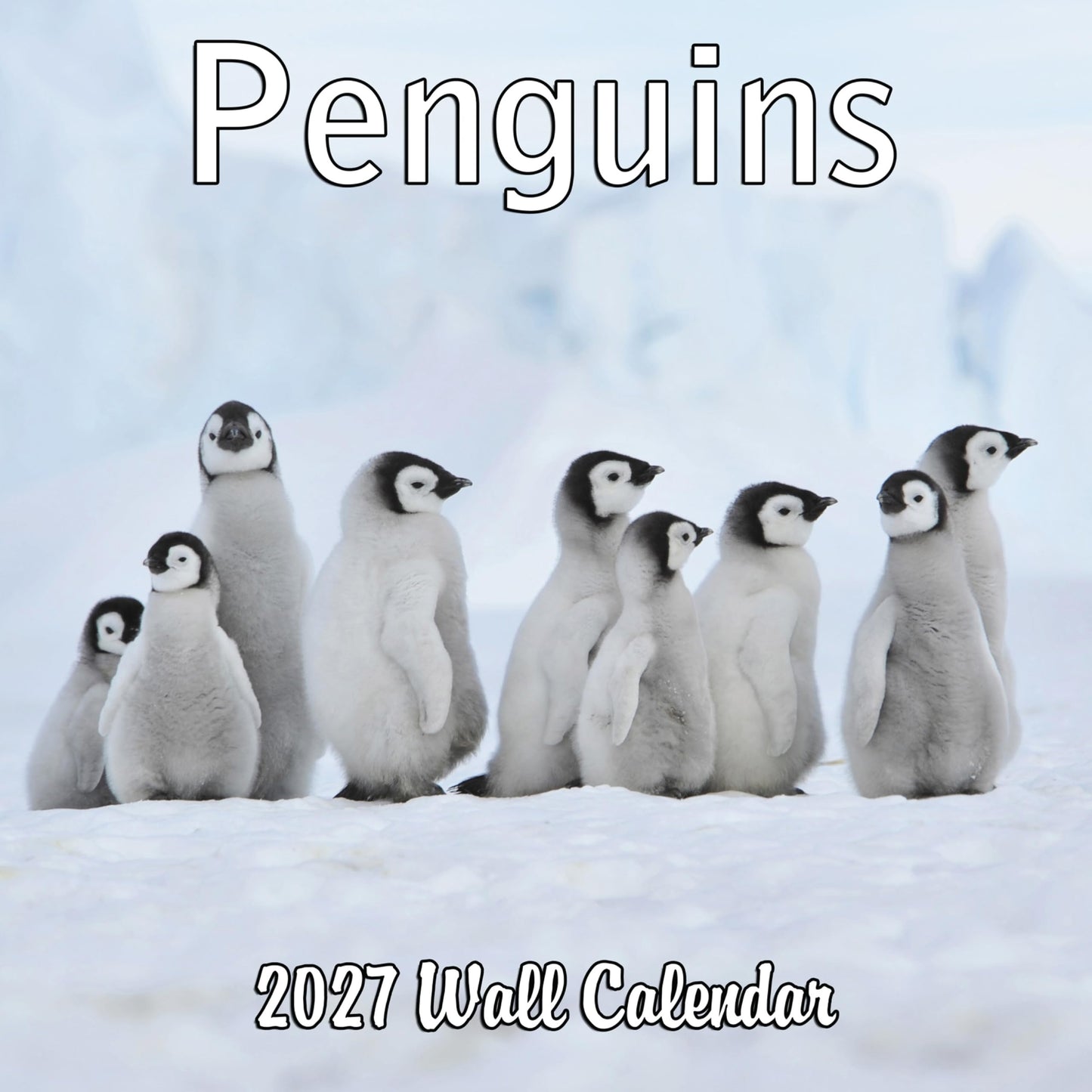 2027 Penguins Monthly Wall Calendar | Cute Animals Calendar 2026-2027