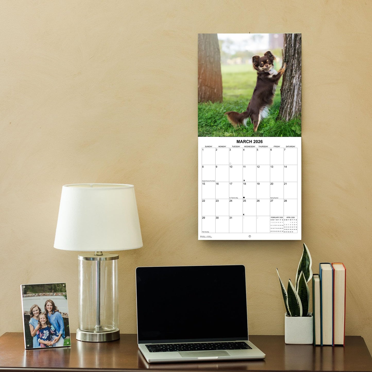 2026 Chihuahua Monthly Wall Calendar | 12" x 24" | September 2025 - December 2026 Chihuaha Dog Calendar