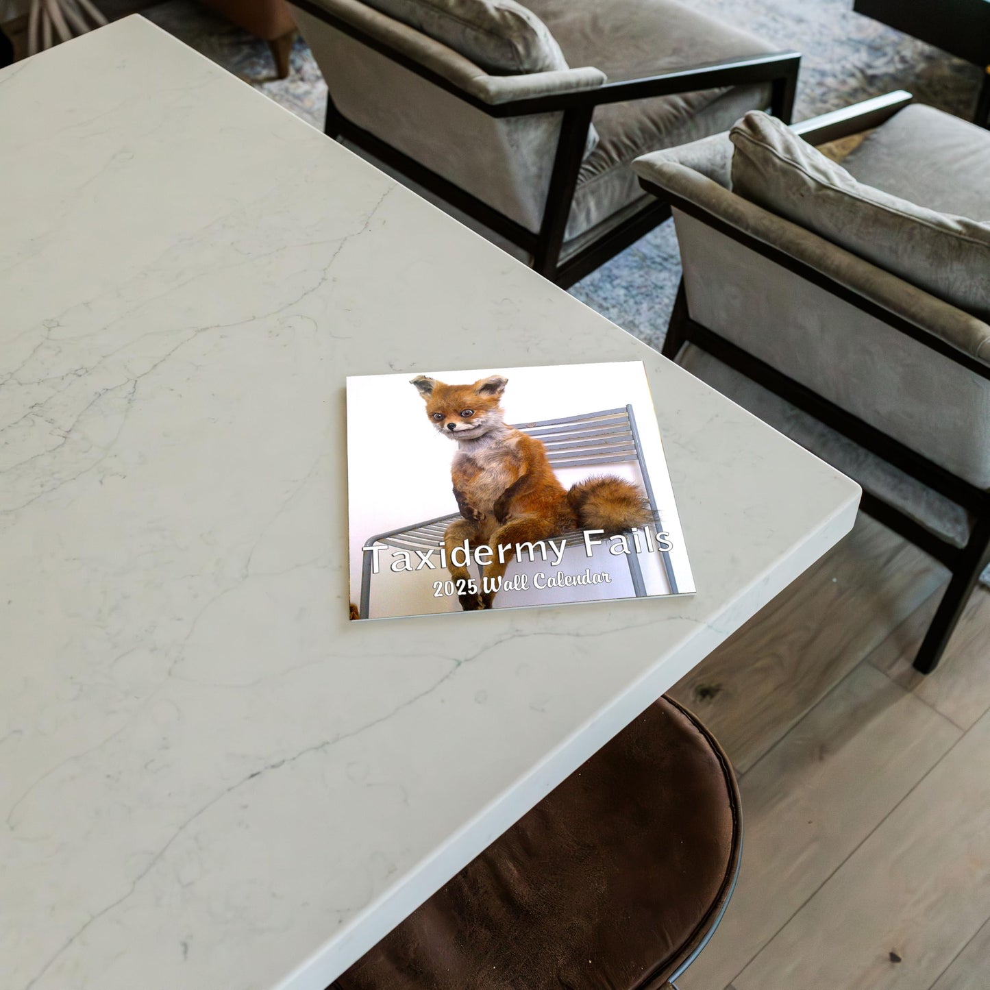 2026 Taxidermy Fails Monthly Wall Calendar - Funny Gag Gift | 12" x 24" | Bad Taxidermy Prank Gift Calendar 2025-2026