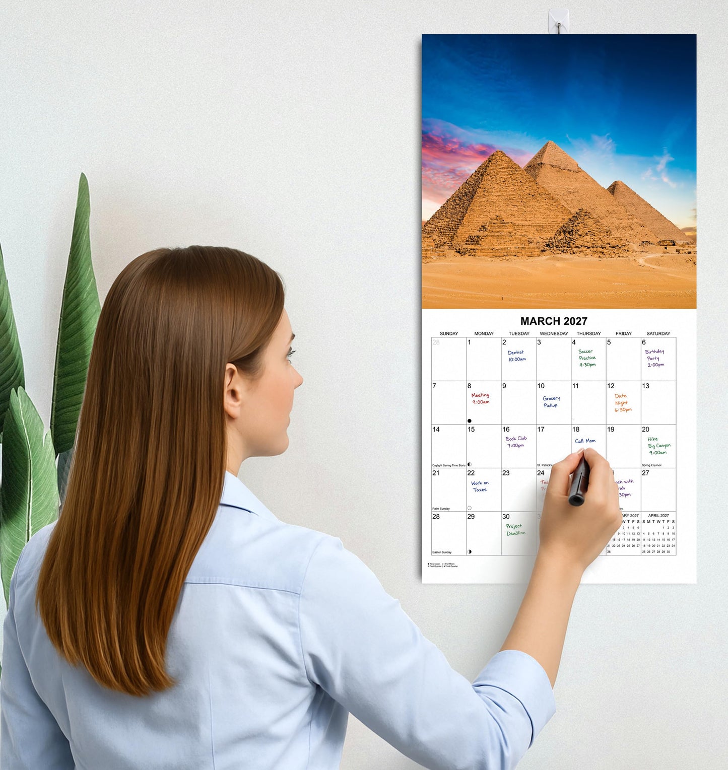 2027 Wonders of the World Landscapes Monthly Wall Calendar | Travel Calendar 2026-2027