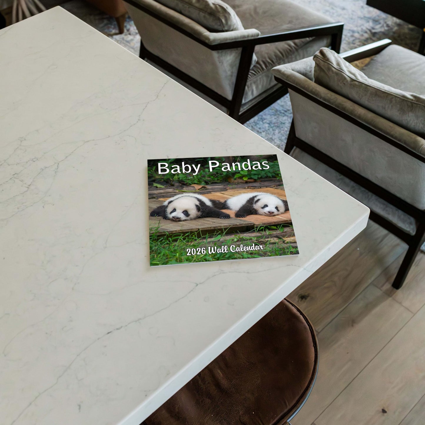 2026 Baby Pandas Monthly Wall Calendar | 12" x 24" | Animals Calendar 2025-2026
