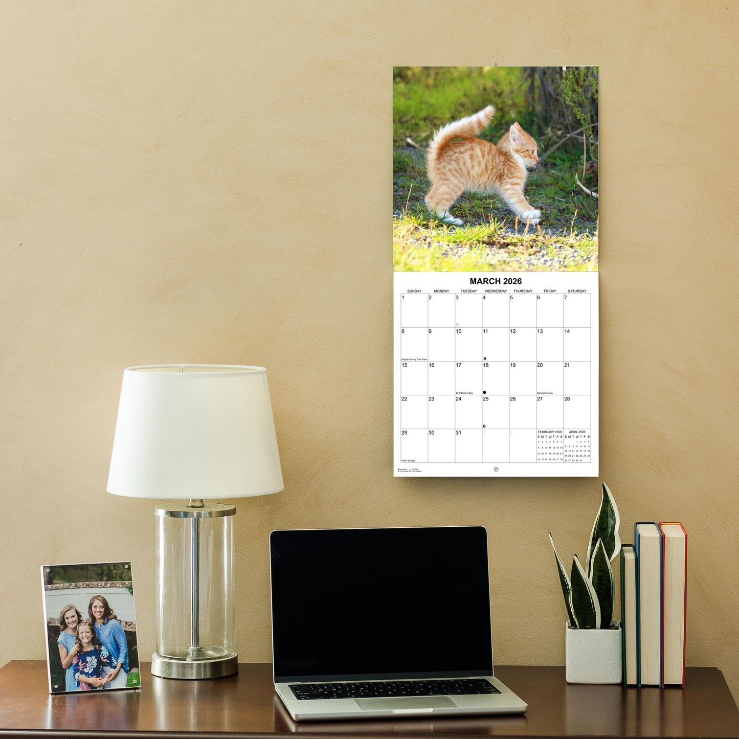 2026 Kittens Monthly Wall Calendar | 12" x 24" | Thick Sturdy Paper | Cute Cats Calendar 2025-2026