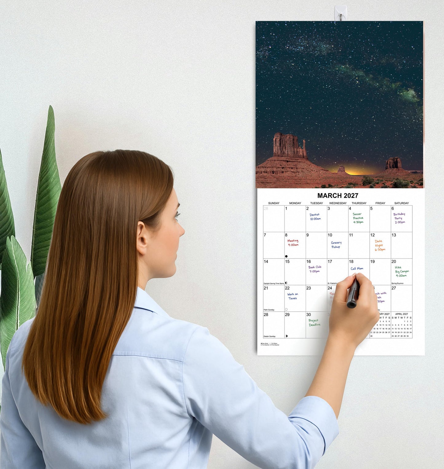2027 Stargazing Monthly Wall Calendar | Night Skies Calendar 2026-2027