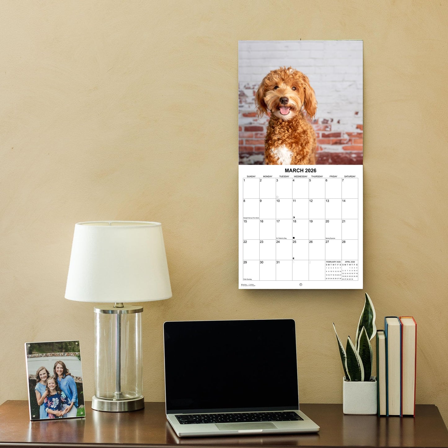 2026 Goldendoodles Monthly Wall Calendar | 12" x 24" | Dogs Calendar September 2025- December 2026