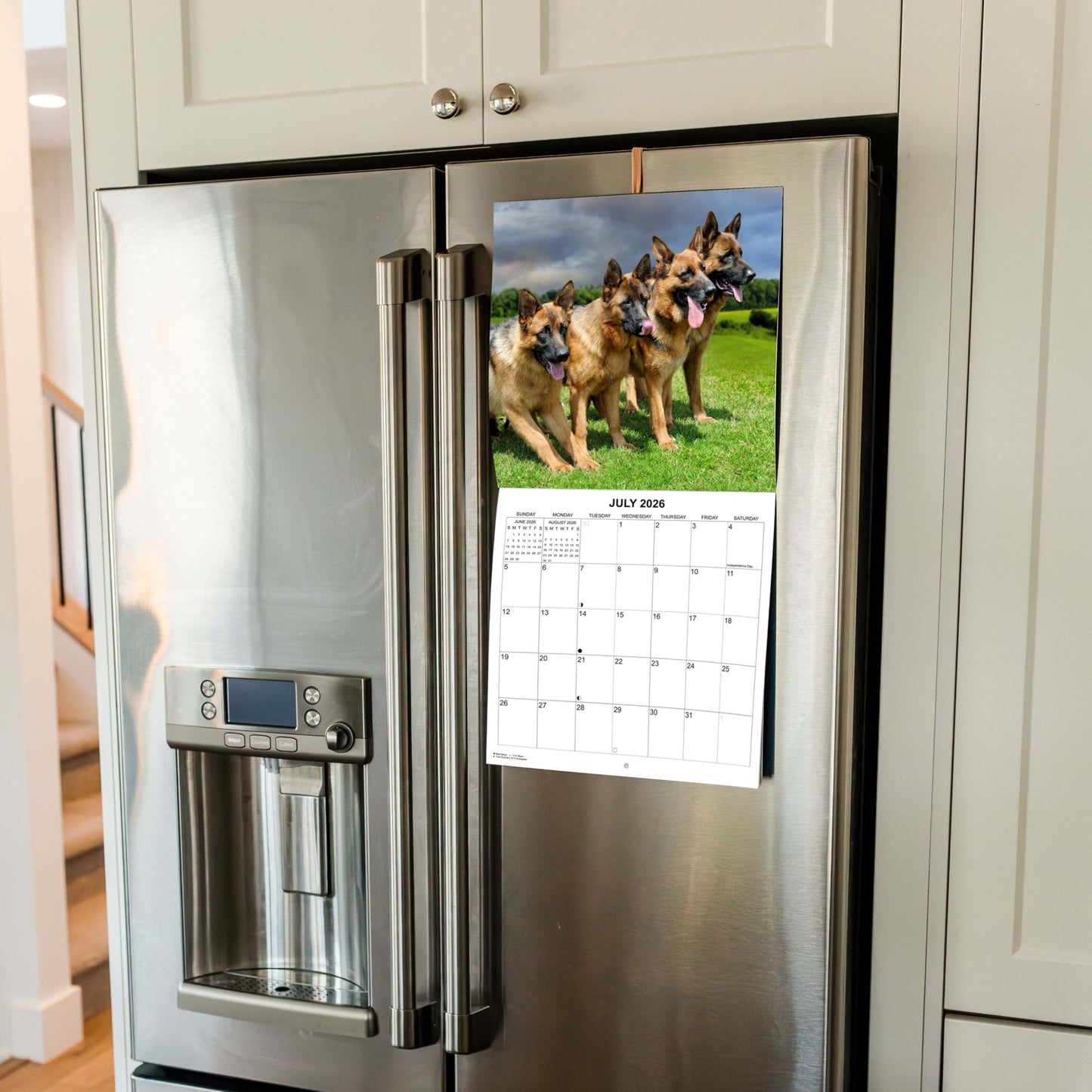 2026 German Shepherds Monthly Wall Calendar | 12" x 24" | Dog Calendar September 2025 - December 2026