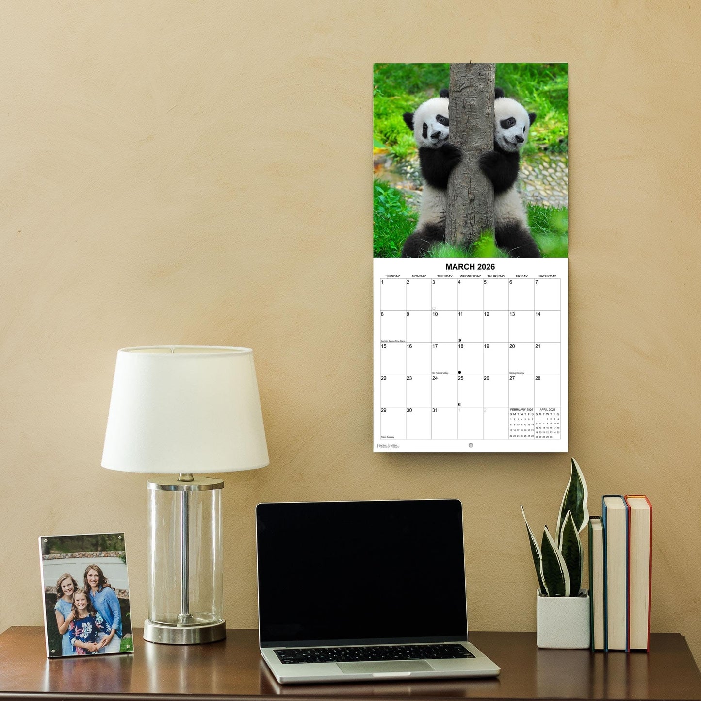 2026 Baby Pandas Monthly Wall Calendar | 12" x 24" | Animals Calendar 2025-2026