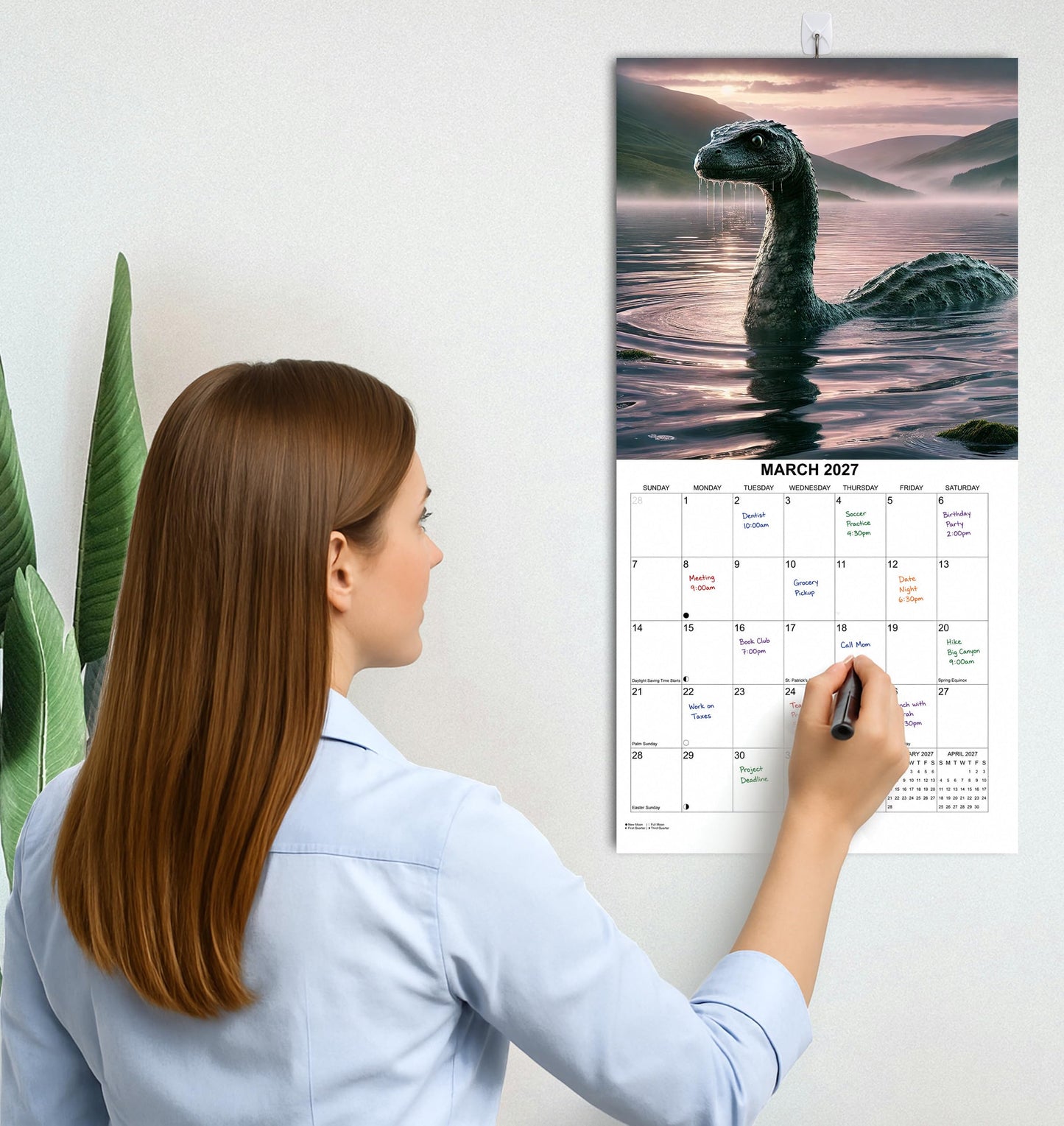 2027 Cryptids Monthly Wall Calendar | Monsters Gift Calendar 2026-2027