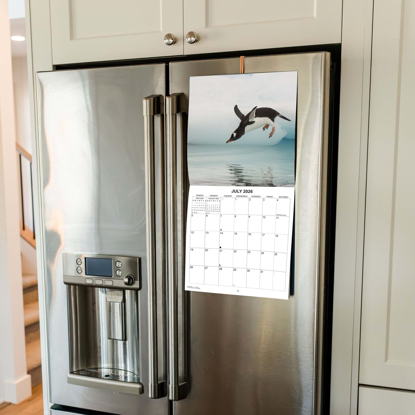 2026 Penguins Monthly Wall Calendar | 12" x 24" | Animals Calendar 2025-2026