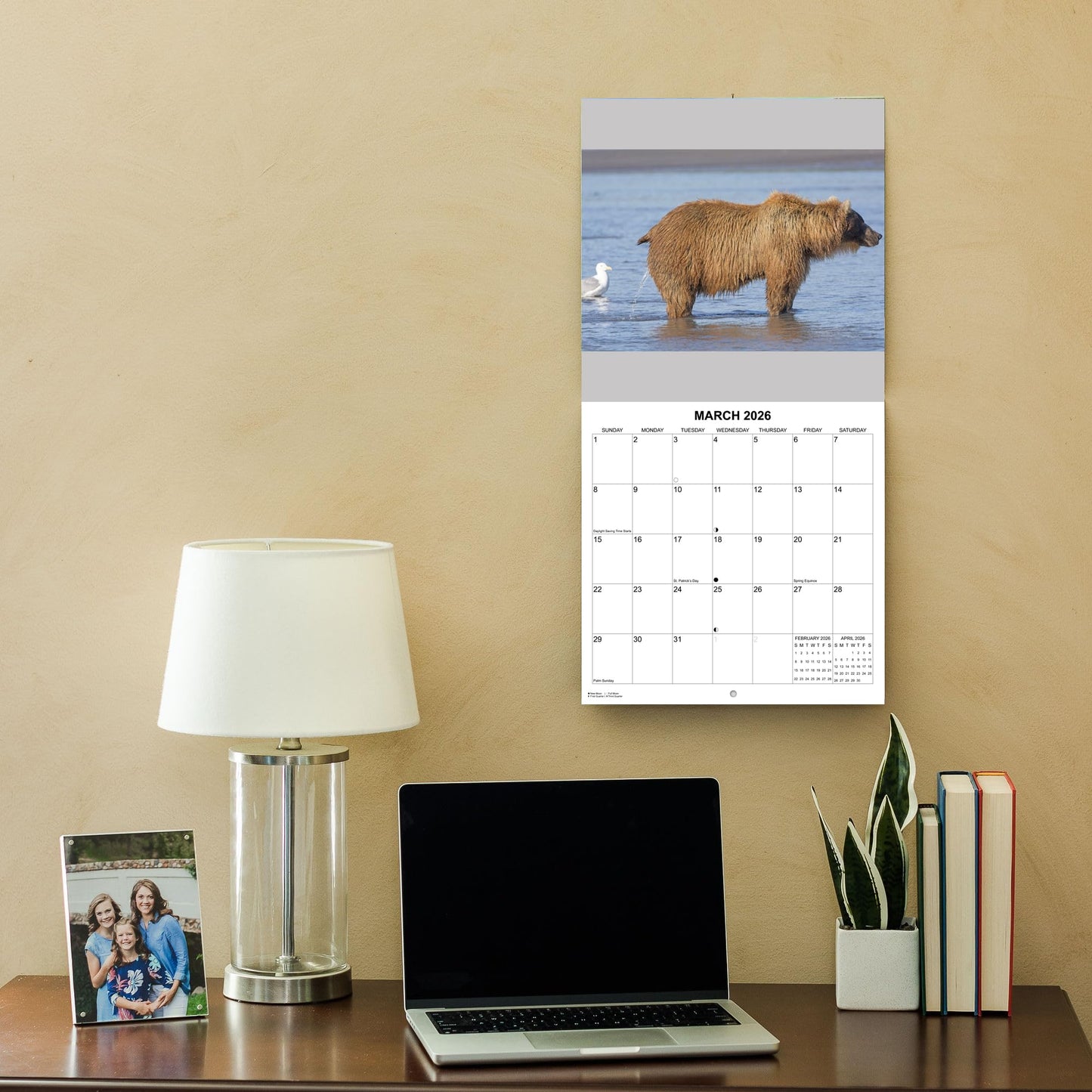 2026 Wild Animals Whizzing Wall Calendar | 12" x 24" | Prank Gift White Elephant or Gag Gift Calendar 2025-2026