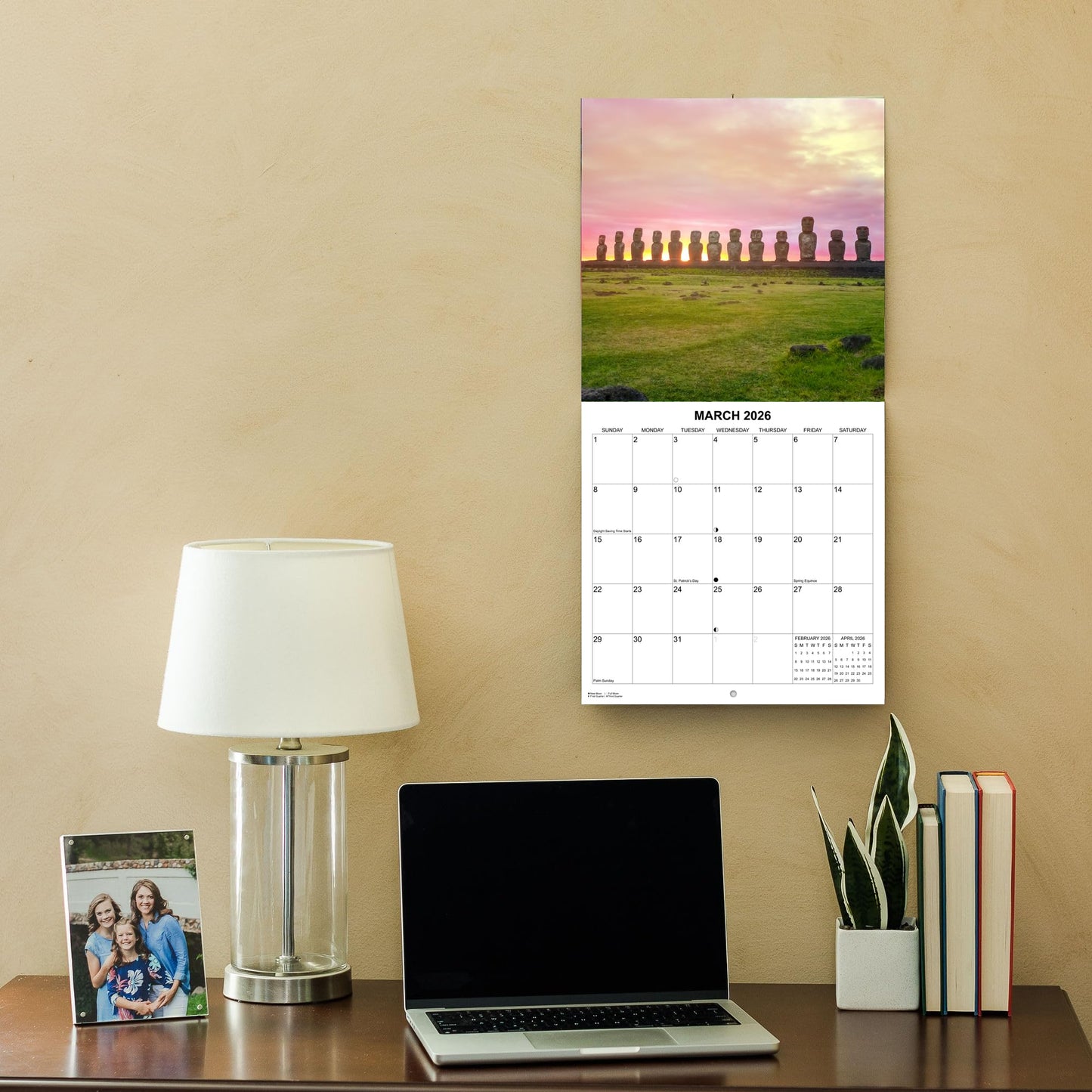 2026 Sunsets Monthly Wall Calendar | 12" x 24" | Travel Calendar 2025-2026
