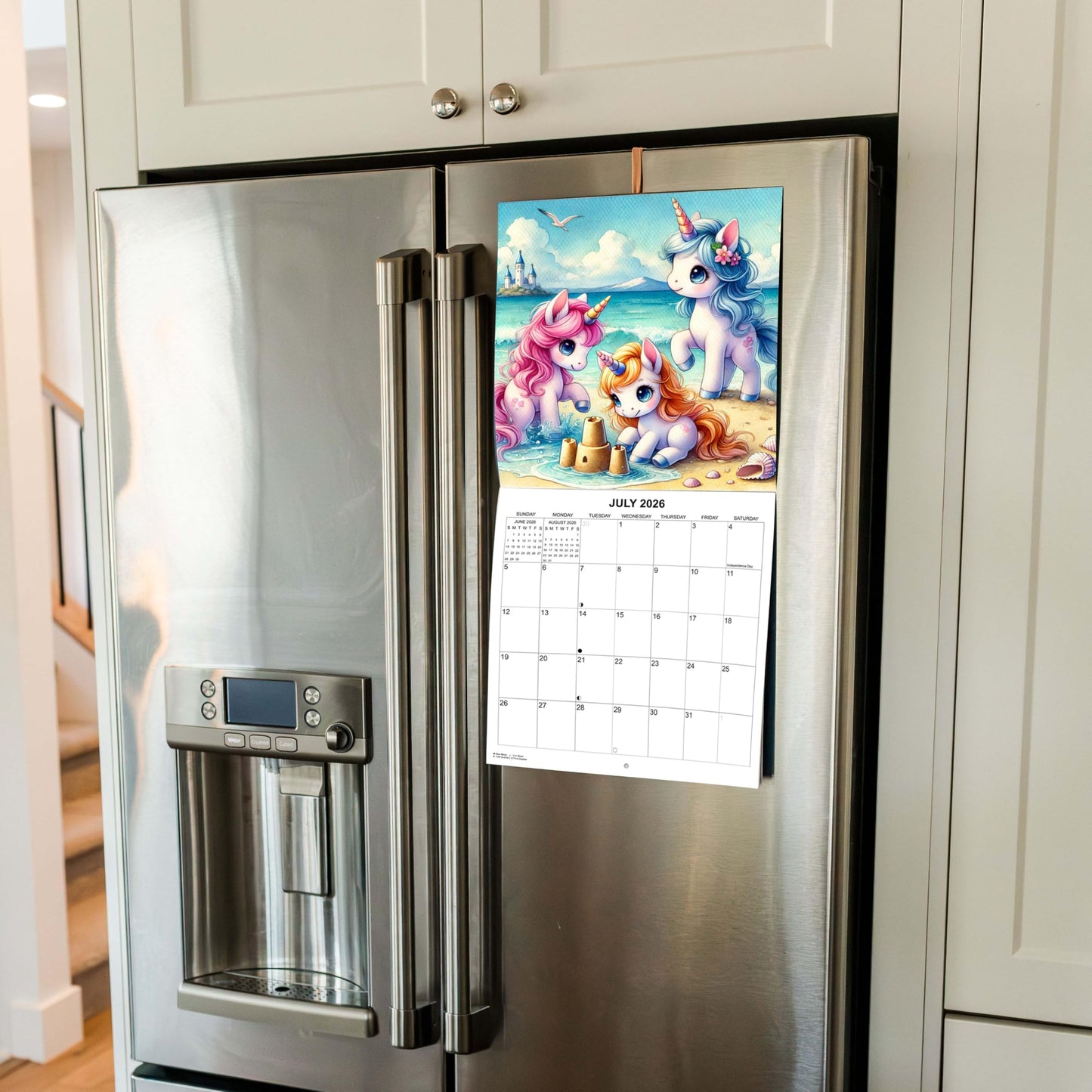 2026 Unicorns Monthly Wall Calendar | 12" x 24" | Kids Calendar 2025-2026