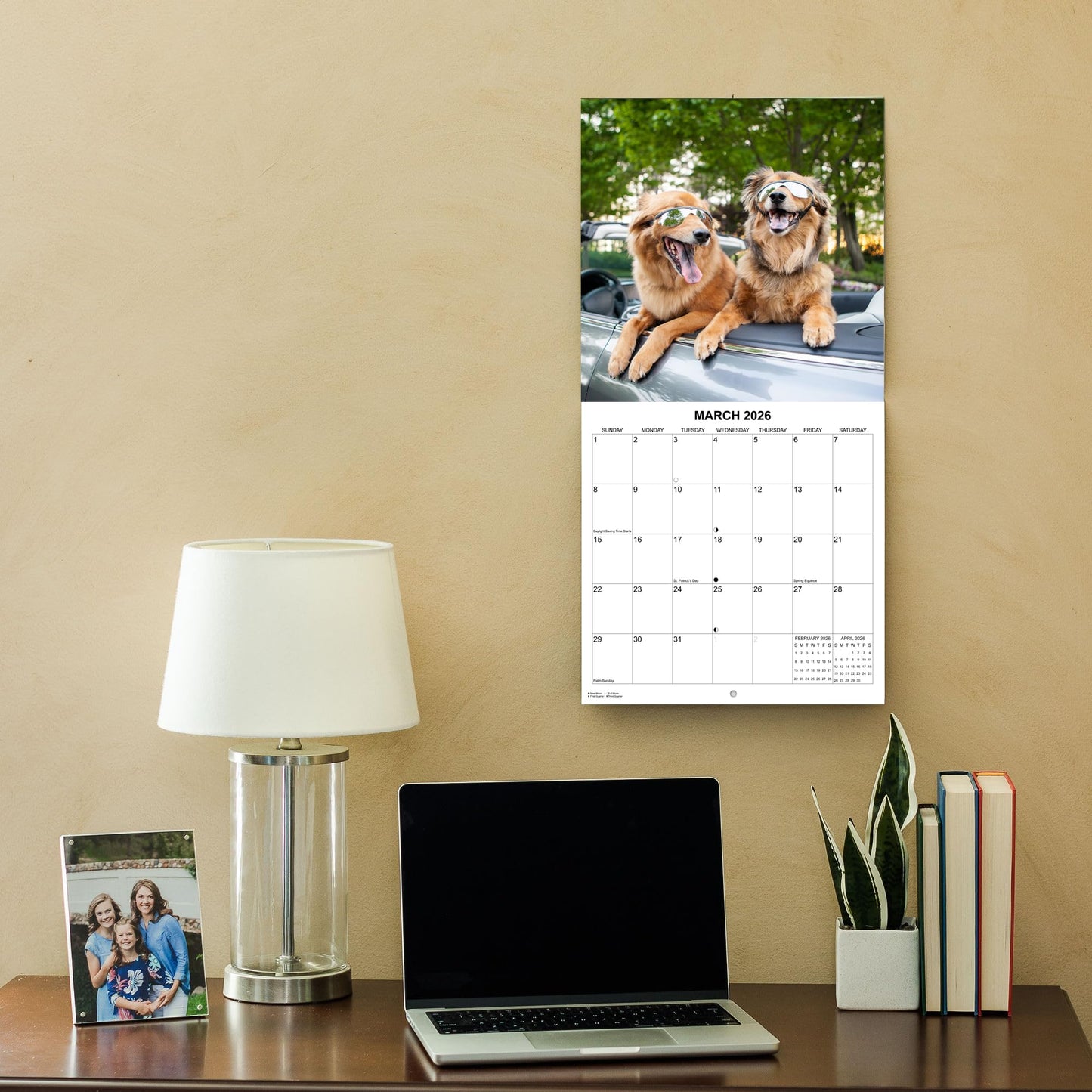 2026 Silly Dogs Monthly Wall Calendar | 12" x 24" | Funny Dogs Calendar September 2025 - December 2026
