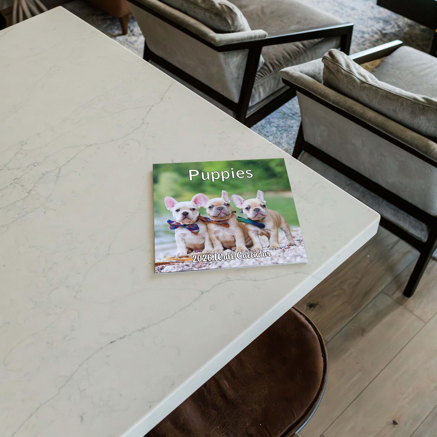 2026 Puppies Monthly Wall Calendar | 12" x 24" | Puppy Dog Calendar September 2025- December 2026