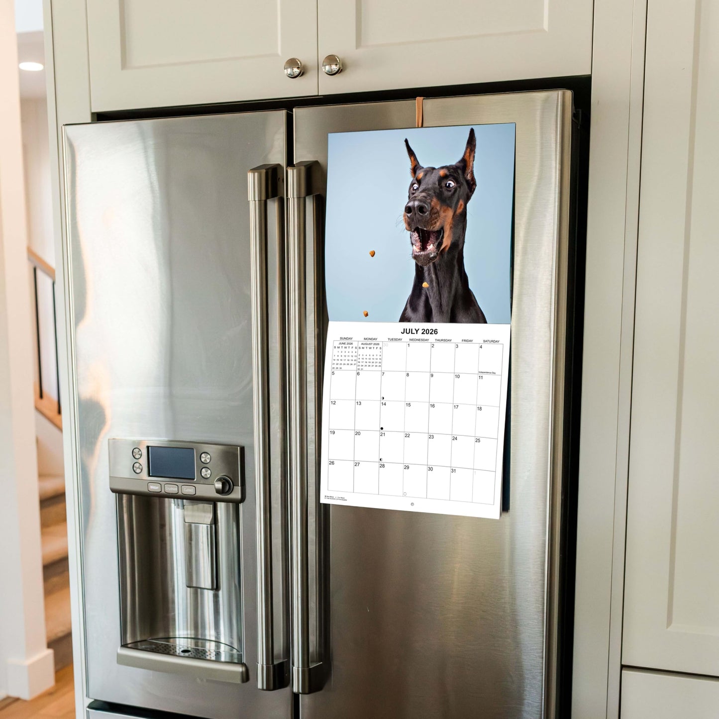 2026 Treat Time Monthly Wall Calendar - Dogs Making Funny Faces Trying to Catch Treats | 12" x 24" | Funny Dog Calendar September 2025 - December 2026