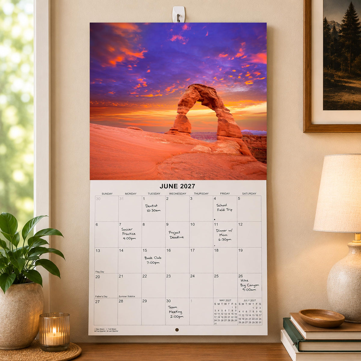 2027 Sunsets in National Parks Monthly Wall Calendar | Travel Calendar 2026-2027