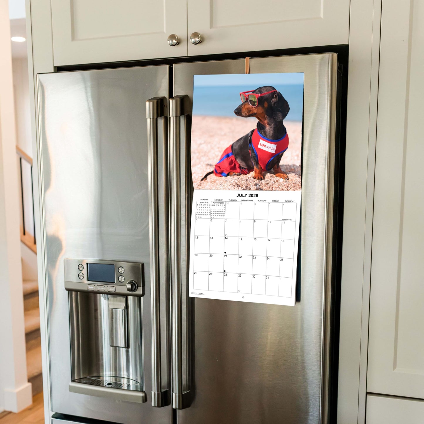 2026 Dachshunds at Work Monthly Wall Calendar | 12" x 24" | Funny Wiener Dog Calendar September 2025- December 2026