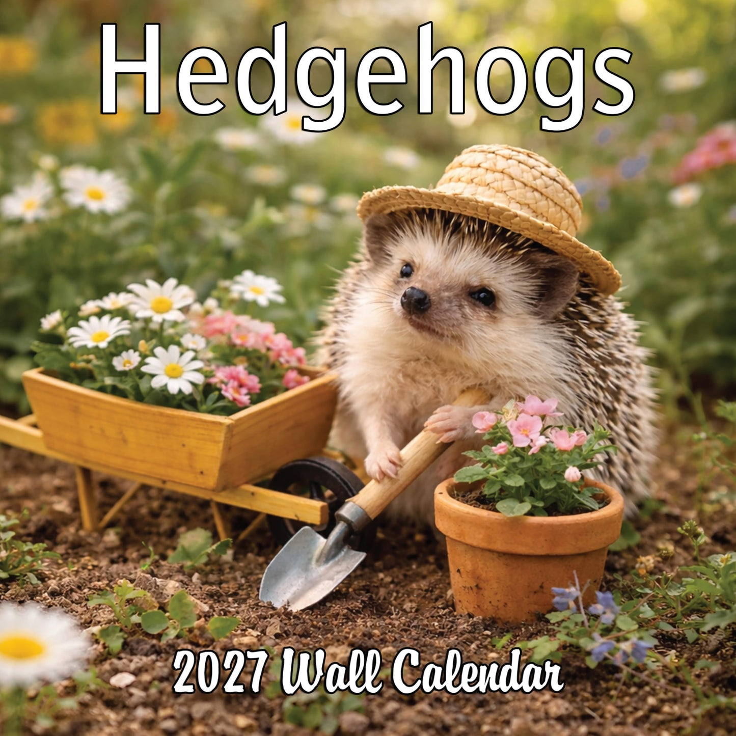 2027 Hedgehogs Monthly Wall Calendar | Cute Animals Calendar 2026-2027