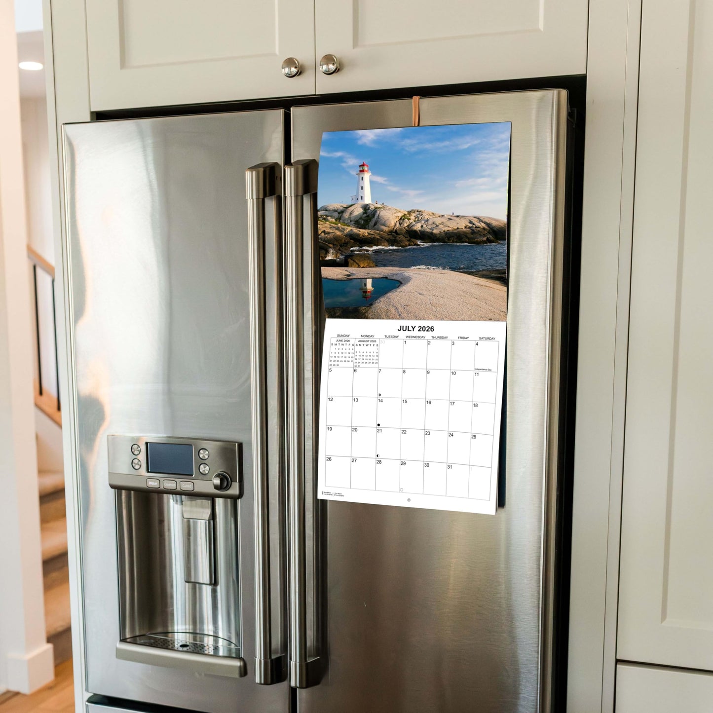 2026 Lighthouses Monthly Wall Calendar | 12" x 24" | Travel Calendar 2025-2026