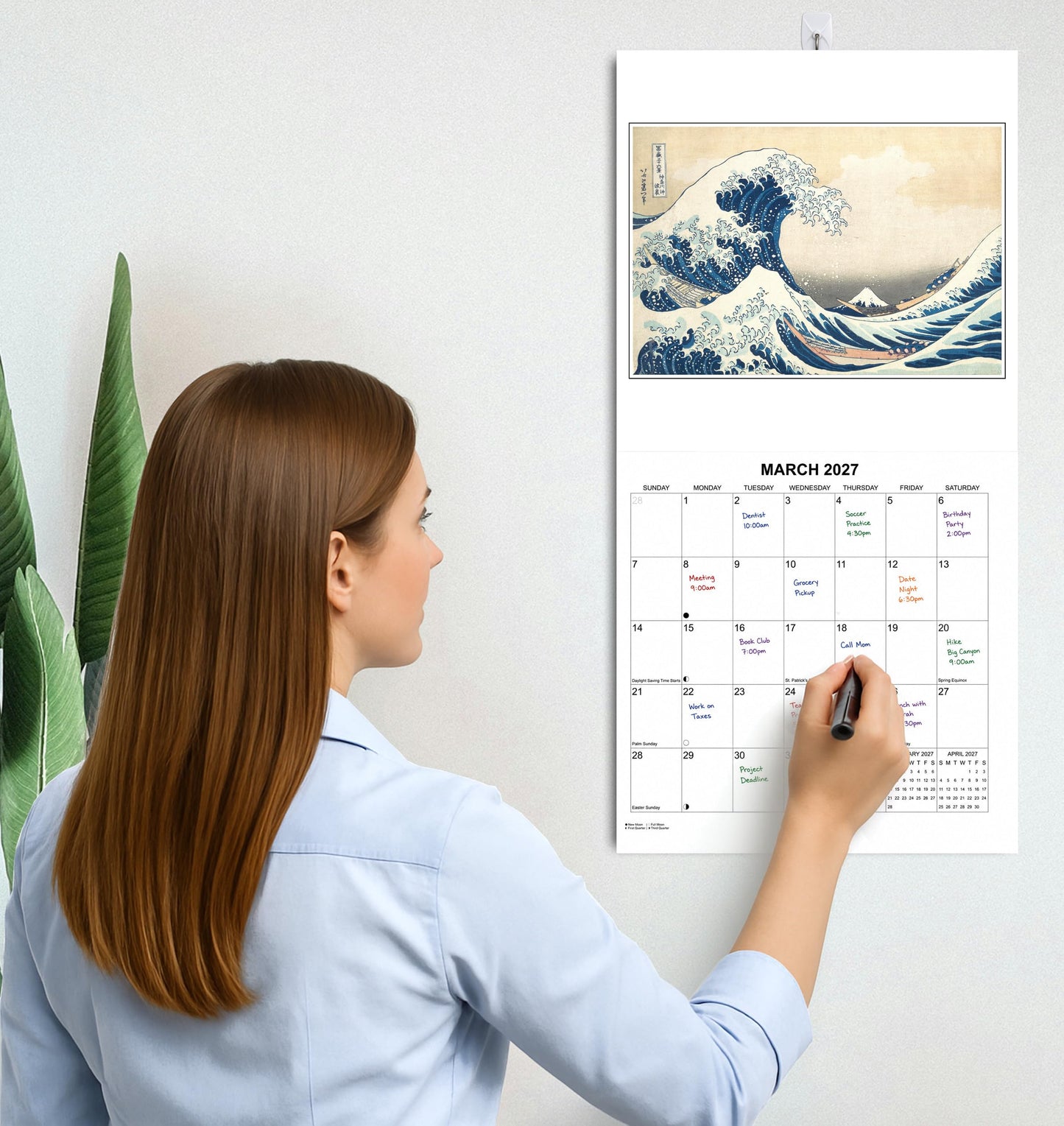 2027 Art Masterpieces Monthly Wall Calendar - Famous Paintings including Monet, Van Gogh, Rembrandt| Iconic Paintings Calendar 2026-2027