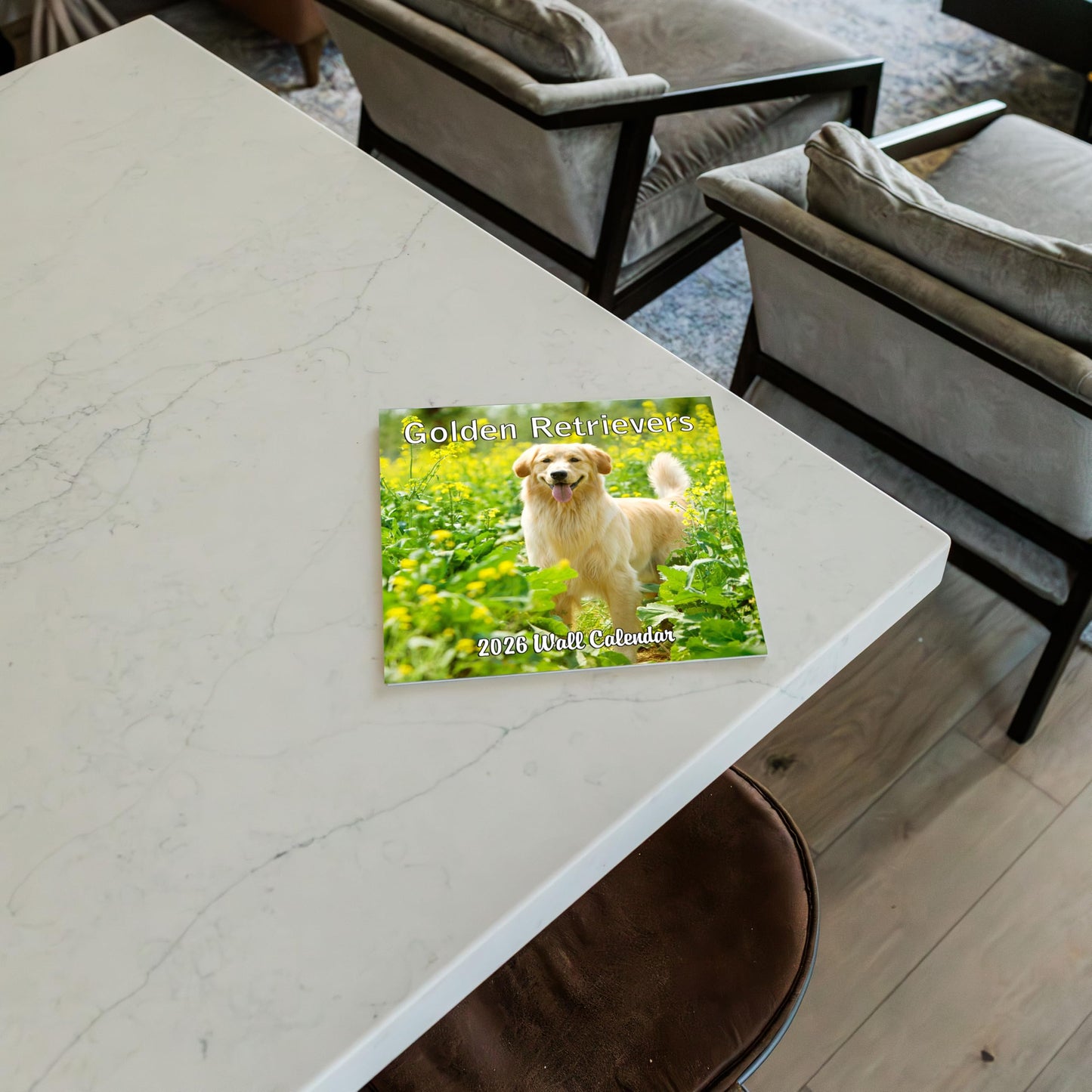 2026 Golden Retrievers Wall Calendar