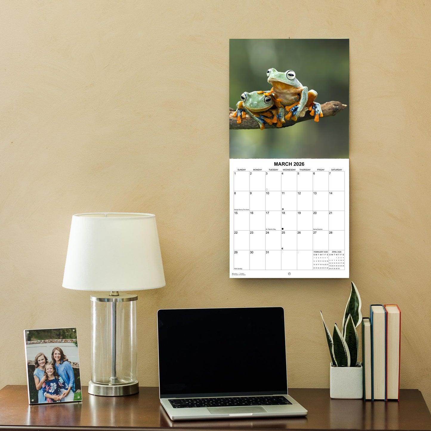 2026 Frogs Monthly Wall Calendar | 12" x 24" | Animals Calendar 2025-2026