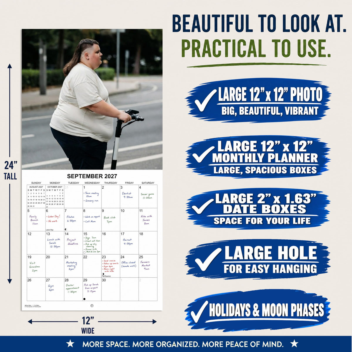 2027 Mullets White Elephant Monthly Wall Calendar - Funny Gag Gift | Ugly Mullets Prank Gift Calendar 2026-2027
