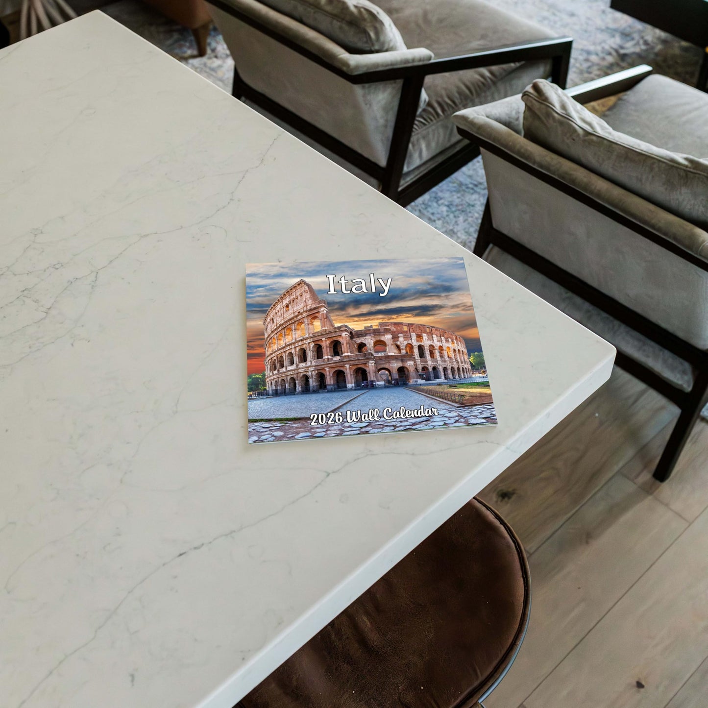 2026 Italy Monthly Wall Calendar | 12" x 24" | Travel Calendar 2025-2026