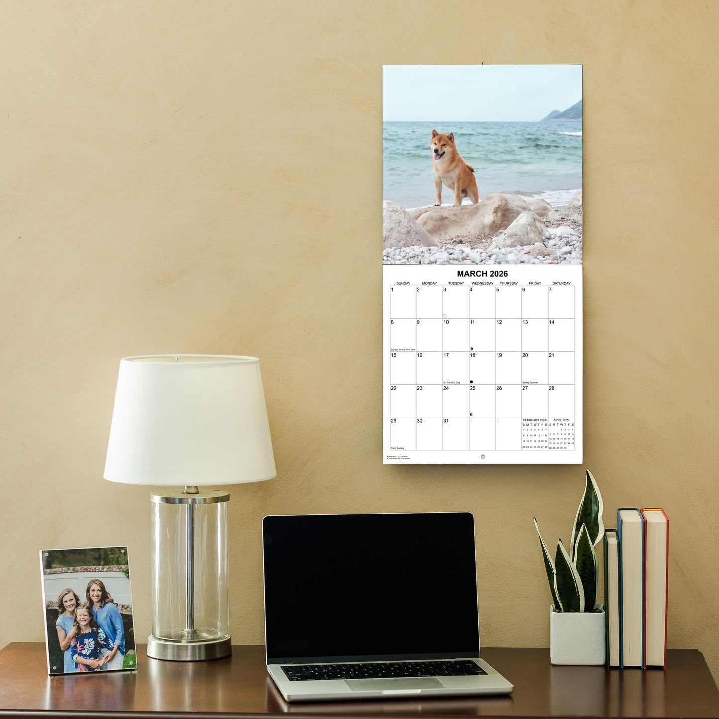 2026 Shiba Inus Monthly Wall Calendar | 12" x 24" | Dogs Calendar 2025-2026