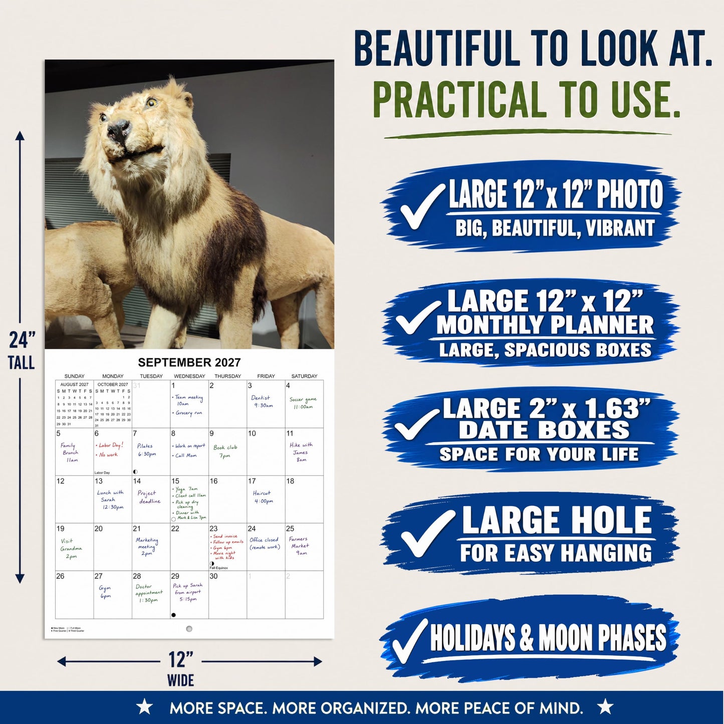 2027 Taxidermy Fails Monthly Wall Calendar - Funny Gag Gift | Bad Taxidermy Prank Gift Calendar 2026-2027