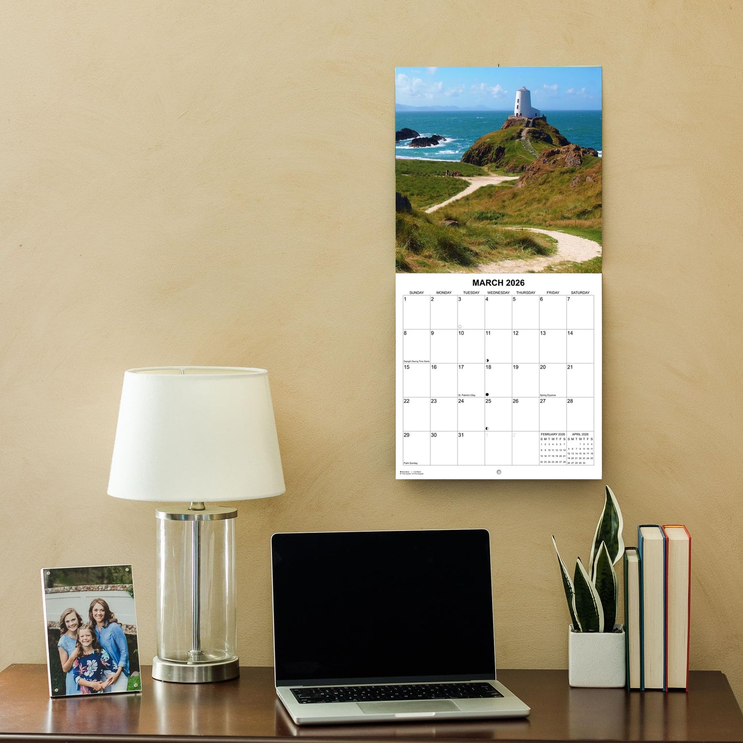 2026 Lighthouses Monthly Wall Calendar | 12" x 24" | Travel Calendar 2025-2026