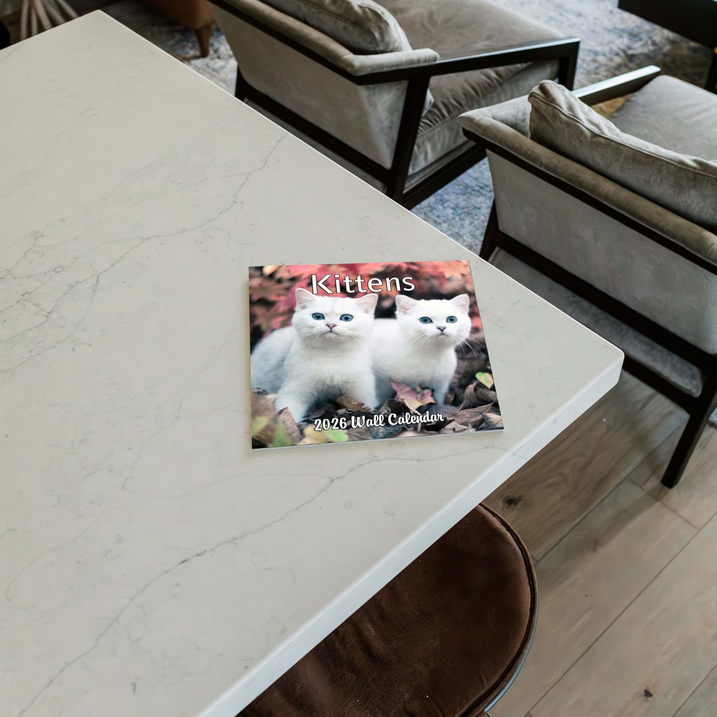 2026 Kittens Monthly Wall Calendar | 12" x 24" | Thick Sturdy Paper | Cute Cats Calendar 2025-2026