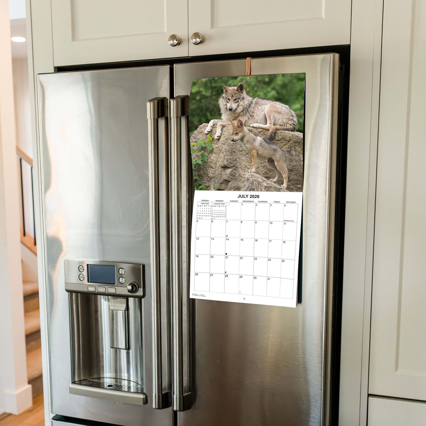 2026 Wolves of the Wild Monthly Wall Calendar | 12" x 24" | Animals Calendar 2025-2026