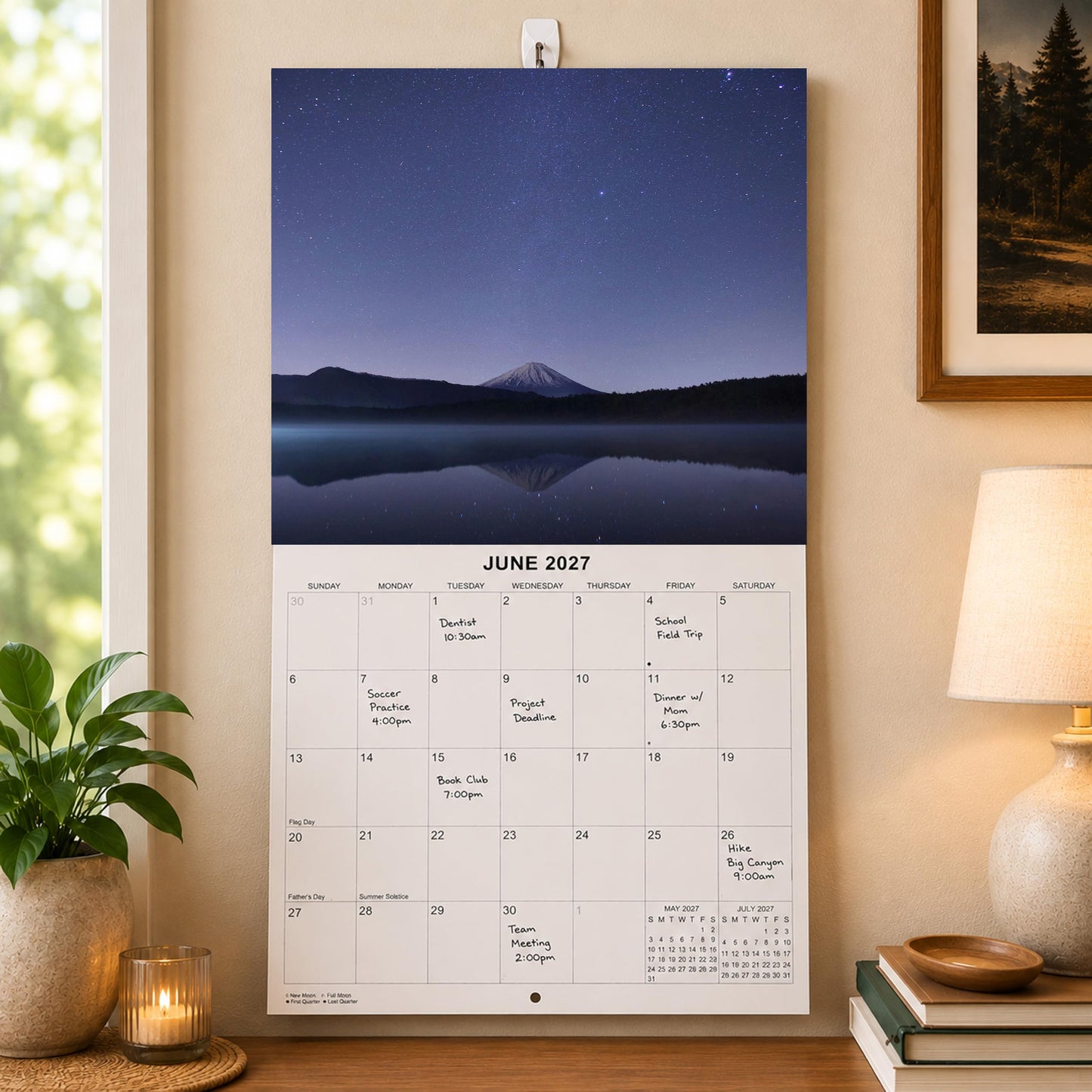 2027 Stargazing Monthly Wall Calendar | Night Skies Calendar 2026-2027