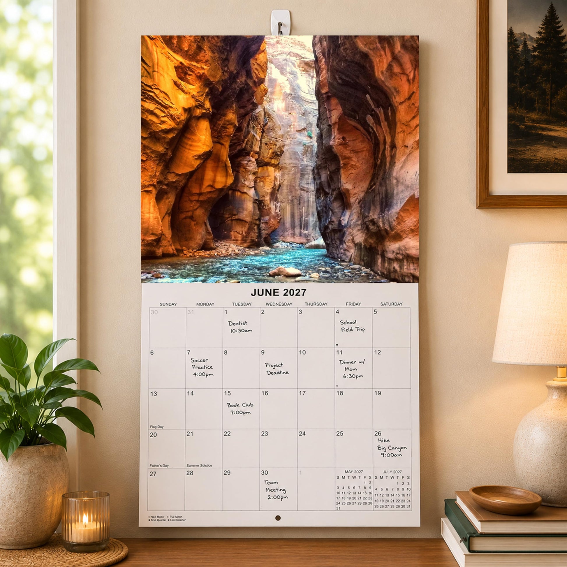 2027 Utah National Parks Monthly Wall Calendar | Travel Calendar 2026-2027
