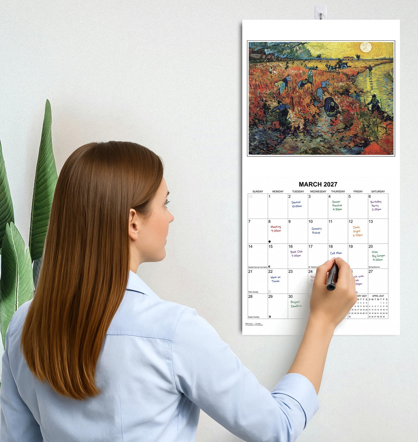 2027 Vincent Van Gogh Artwork Monthly Wall Calendar | Iconic Van Gogh Paintings Calendar 2026-2027