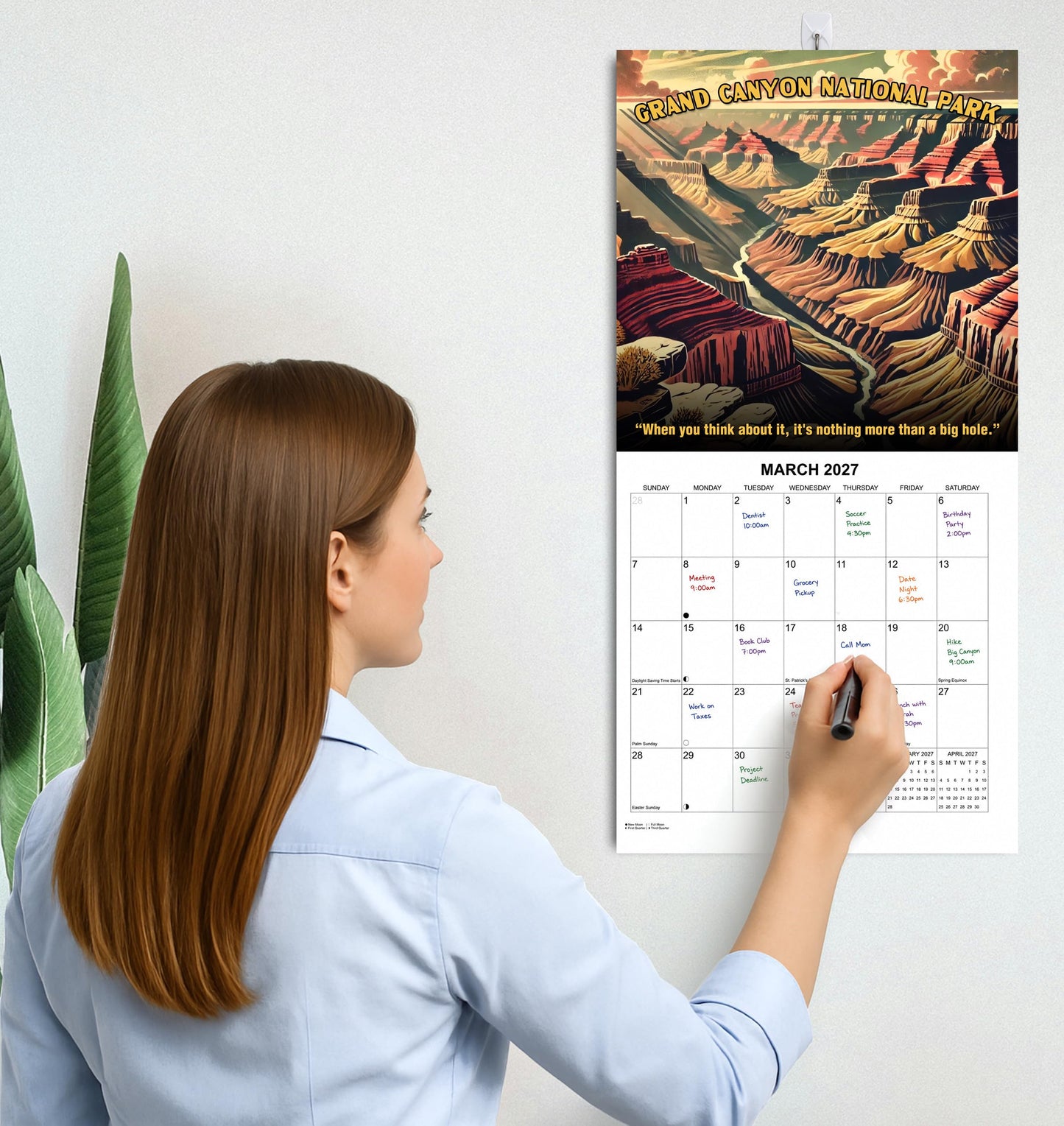 2027 Lousy National Parks - The Worst Reviews of America's Best Parks White Elephant Monthly Wall Calendar - Funny Gag Gift | Prank Gift Calendar 2026-2027