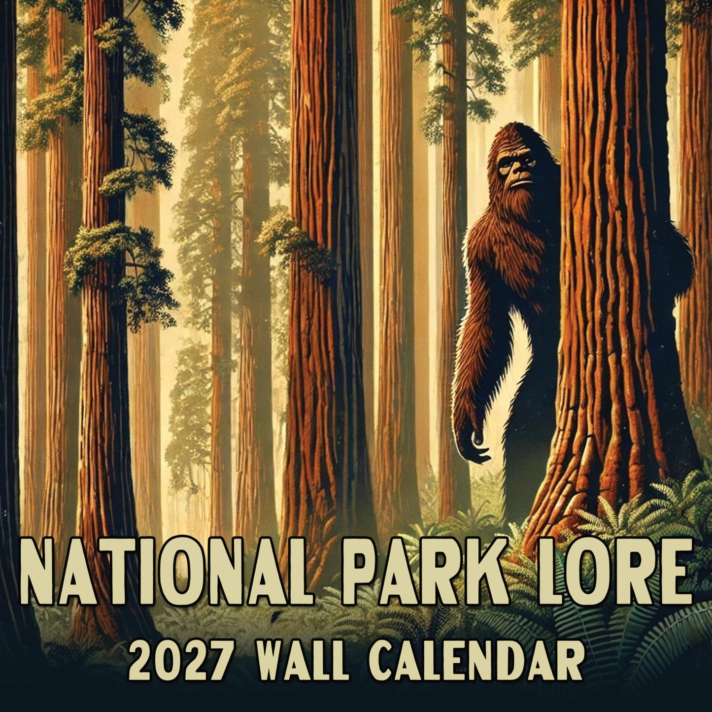2027 National Park Lore - Cryptids in National Parks Monthly Wall Calendar | Monsters Gift Calendar 2026-2027