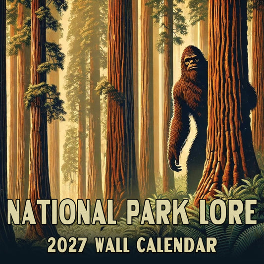 2027 National Park Lore - Cryptids in National Parks Monthly Wall Calendar | Monsters Gift Calendar 2026-2027